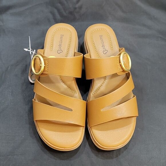 BRAND NEW BARESTRAPS ADJUSTABLE BUCKLE DOUBLE STRAP OPEN TOE SANDAL - Picture 2 of 15